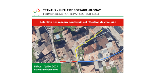 Travaux - Ruelle de Borjaux - Blonay