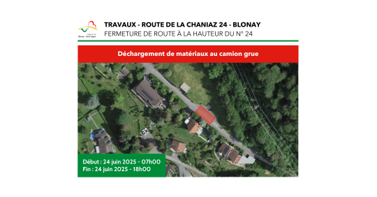 Route de la Chaniaz 24, 1807 Blonay - Travaux - avis - 