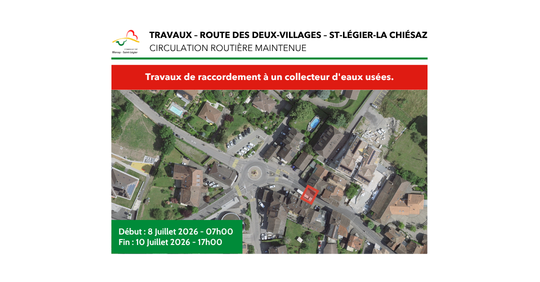 Travaux – Route des Deux-Villages – St-Légier-La Chiésaz