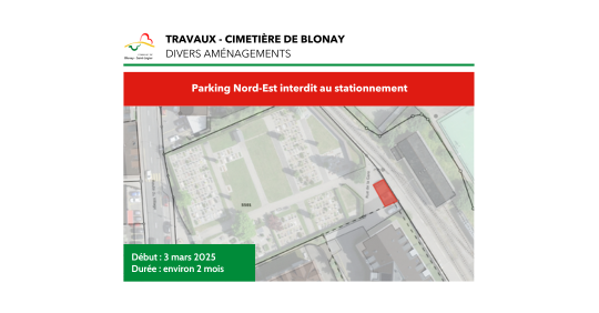 Travaux - cimetière de Blonay