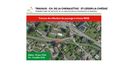 Travaux - Ch. de la Chenalettaz - St-Légier-La Chiésaz
