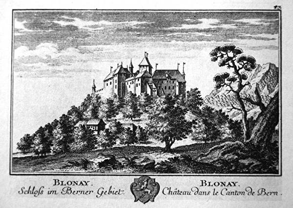 Gravure du Château de Blonay