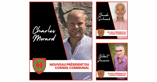 Nouveau président du Conseil communal : Charles Morard prend la tête du législatif