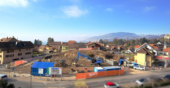 Travaux Sur le Crêt à Blonay - Avis de tir de mines