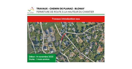 Travaux - Chemin de Planaz