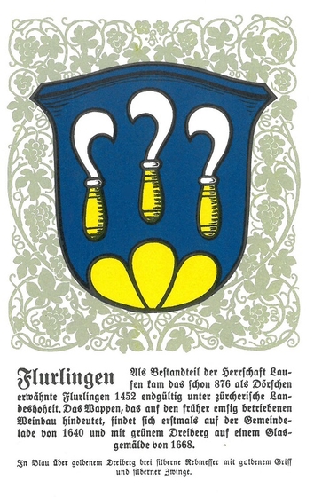 Silberne Rebmesser mit goldenem Griff auf blauem Hintergrund