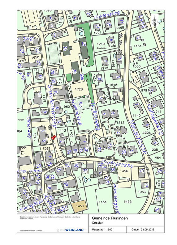 Lageplan Sammelstelle Spar