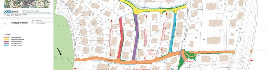 Sanierung Gebiet Kreuzacker - Hinterrütistrasse