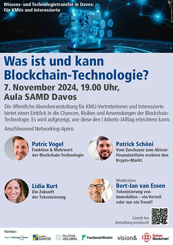 Flyer Anlass Blockchain