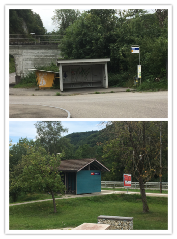 Bushaltestelle Mellikon Chessel / Bahnhof