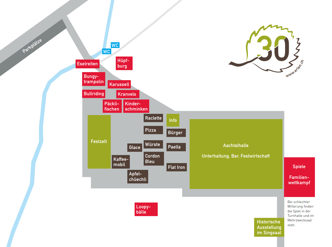 Lageplan Festgelände