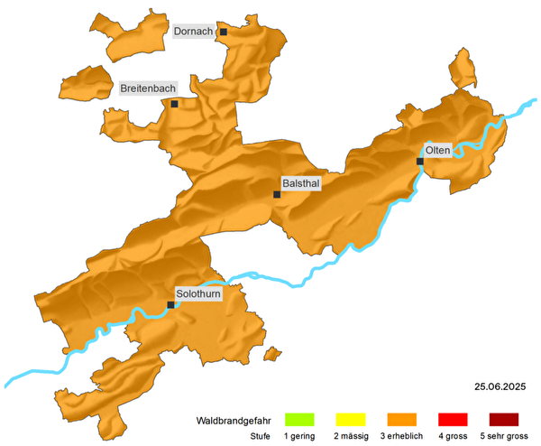 Karte Kanton Solothurn