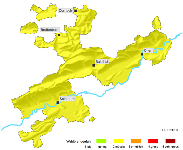 Karte Kanton Solothurn