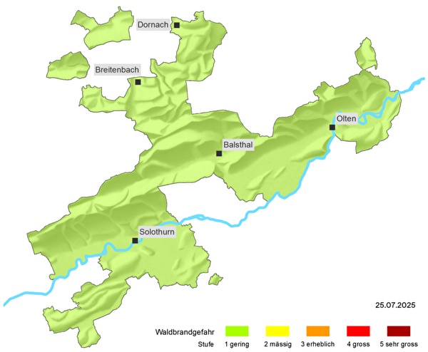 Karte Kanton Solothurn