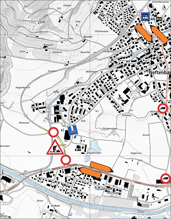 Vollsperrung Umfahrungsstrasse