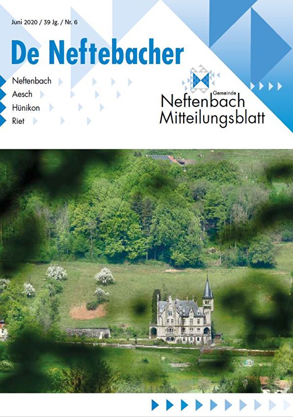 Titelblatt Mitteilungsblatt De Neftebacher Juni 2020