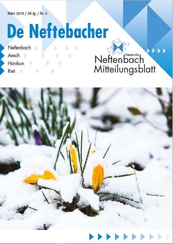 Neftenbacher Mitteilungsblatt März Titelbild