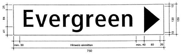 Gewerbehinweistafel