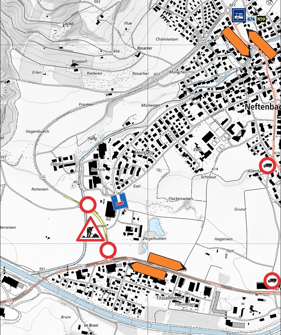 Vollsperrung Umfahrungsstrasse