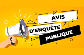 Avis d'enquête publique