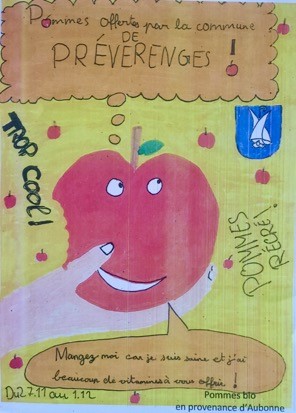 Pommes offertes par la Commune de Préverenges