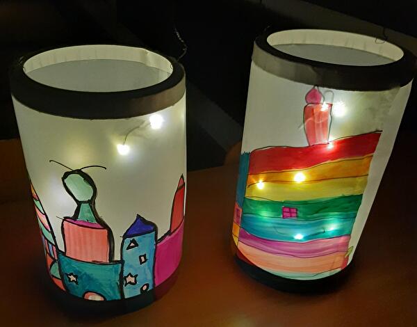 Selbstgebastelte Laternen