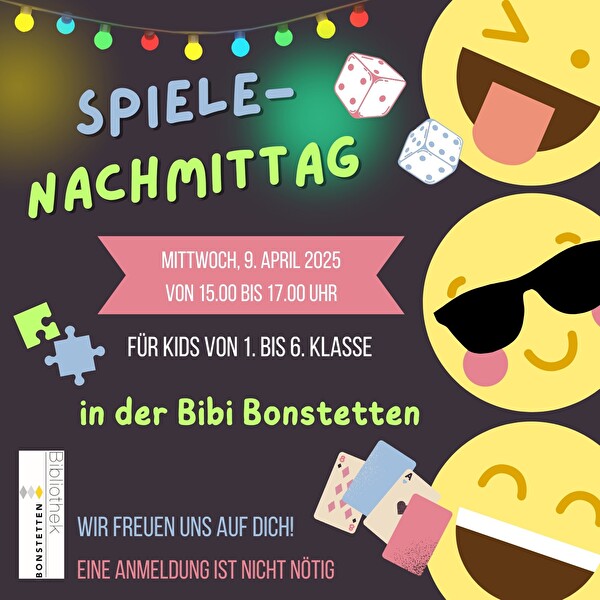 Flyer Spiel-Nachmittag Bibi