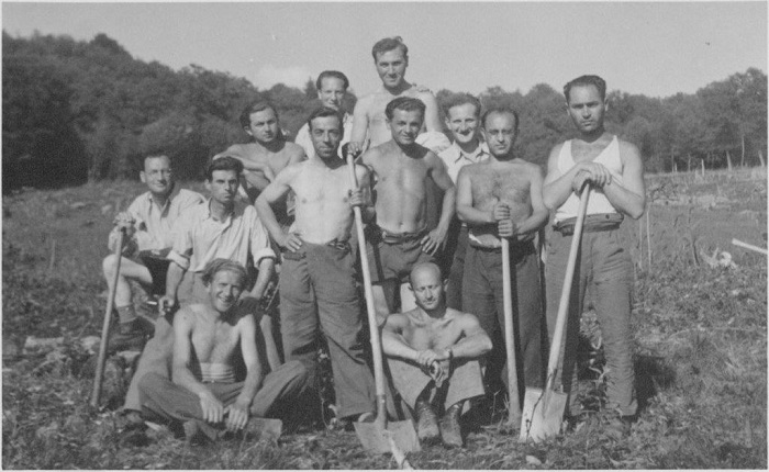 Arbeiter des Arbeitslager Bonstetten