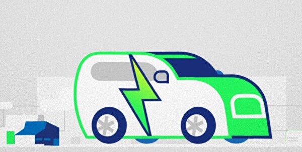 Visualisierung eines Elektroautos
