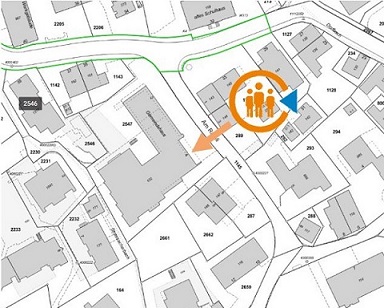 Plan - Notfalltreffpunkt Bonstetten Dorf
