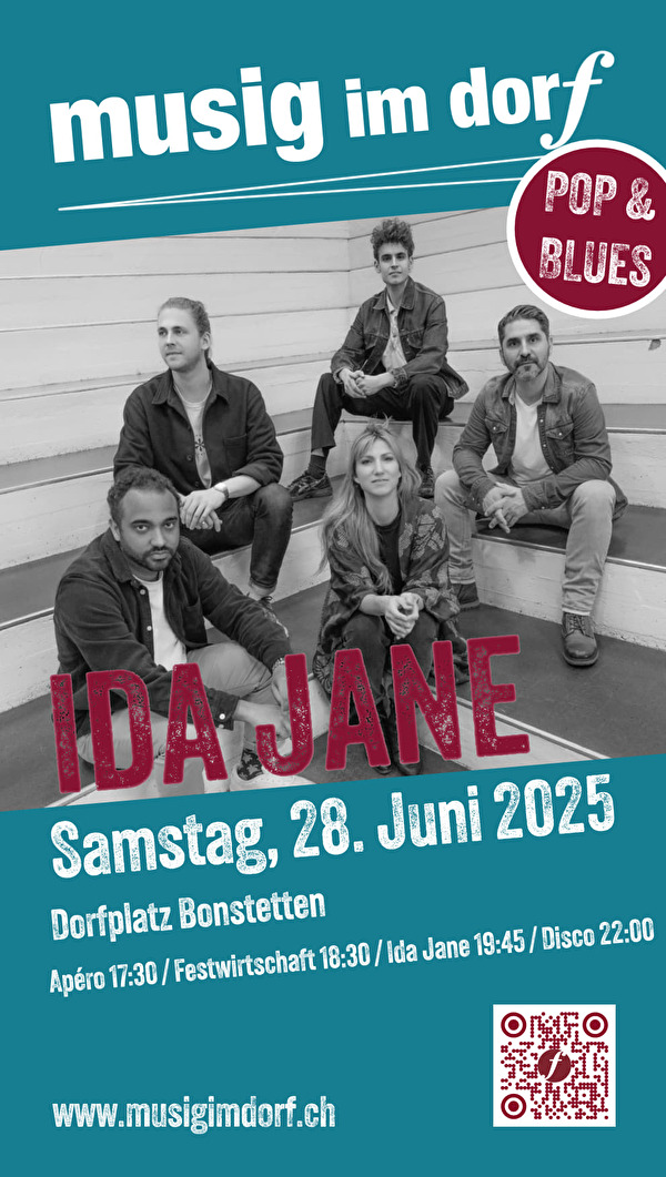 Flyer Musig im Dorf vom 28. Juni 2025