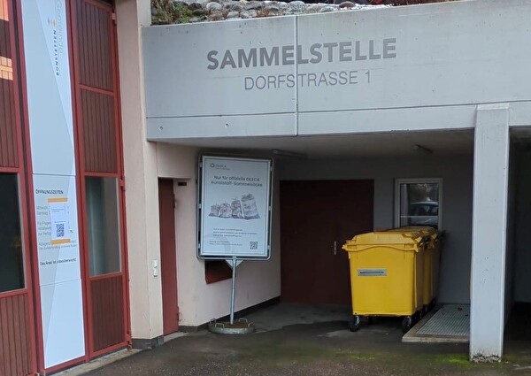 Standort der Kunststoff-Sammelcontainer