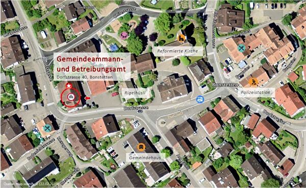 Standortplan Betreibungsamt