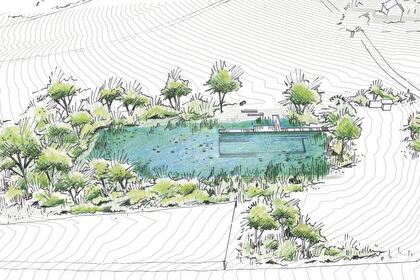 Visualisierung Projekt Umgestaltung des Lochenweihers