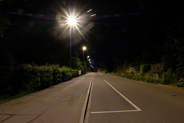Neue LED Beleutchtung an der Schachenstrasse