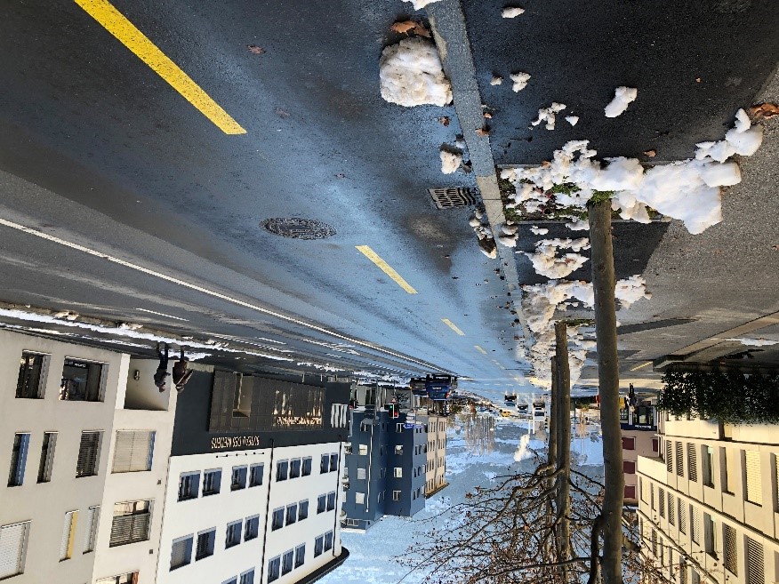 Aménagements cyclables Rue de la Dixence (janvier 2022)