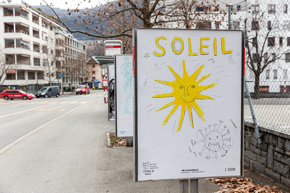 Mathieu Bonvin
Soleil, 2021, acrylique et technique mixte