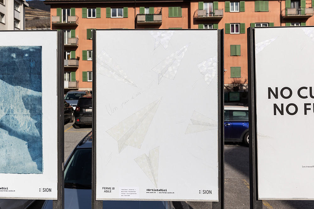 Pierre-Alain Zuber
Un peu d’air…, 2021, crayon et pigments