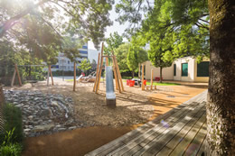 Jardin public de l’école enfantine de la Blancherie