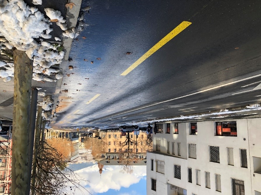 Aménagements cyclables – Rue de la Dixence (janvier 2022)