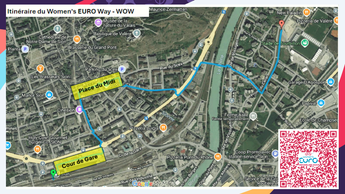 Women’s Euro - plan de situation
