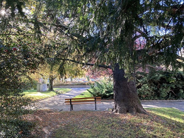 Jardin public au carrefour de l'Ouest