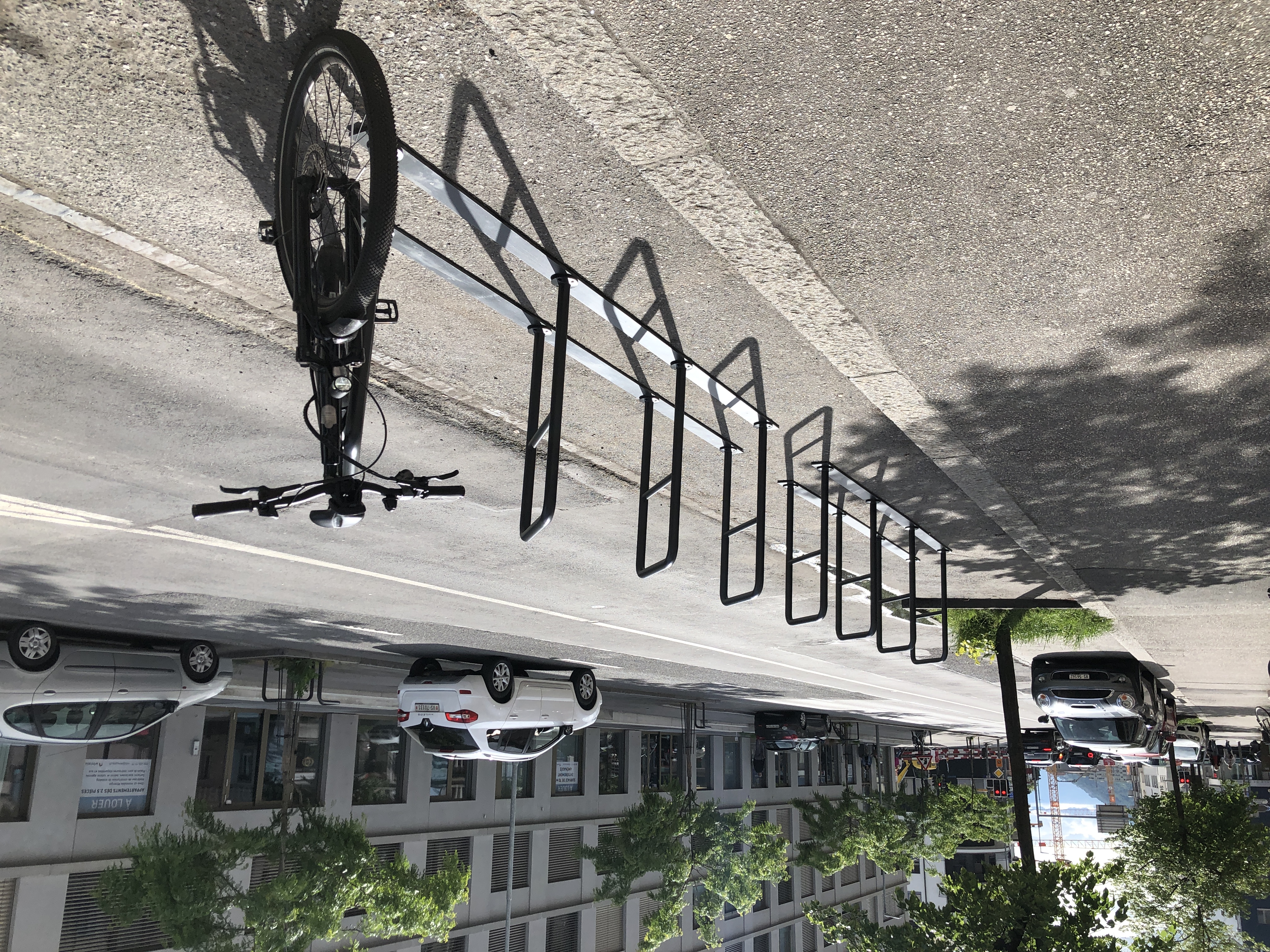 Stationnement vélo à l’avenue de Tourbillon