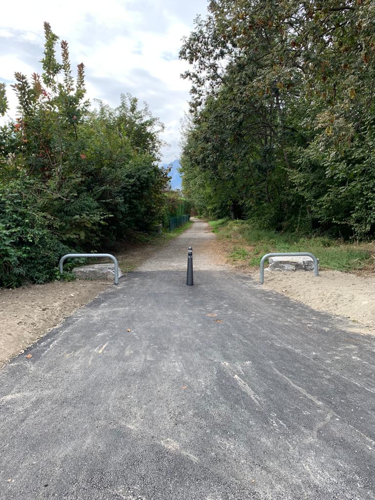 Adaptation obstacles accès chemin de Sion à Bramois 