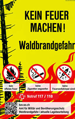 Feuerwerk- und Feuerverbot