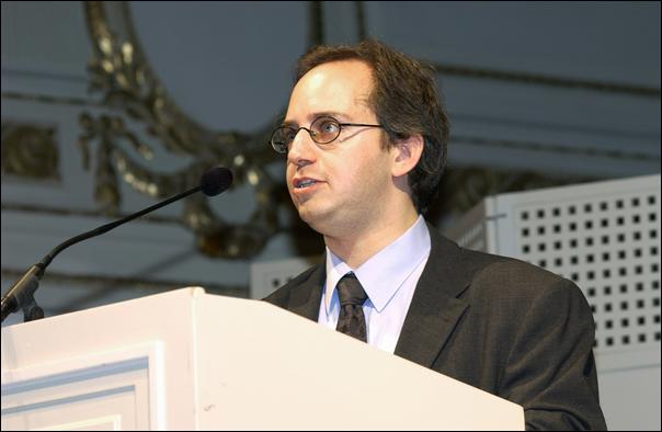 David Rosenthal, Jurist und Publizist, hielt die Laudatio für den Internetauftritt der Gemeinde Starrkirch-Wil