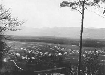 Blick vom Lotten: Hunzenschwil im Jahre 1910
