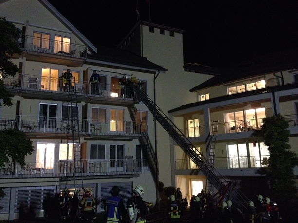 Eine Einsatzübung in der Klinik Schloss Mammern mit dem Stützpunkt Steckborn.
