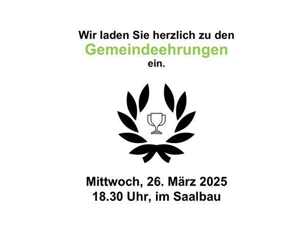Gemeindeehrungen