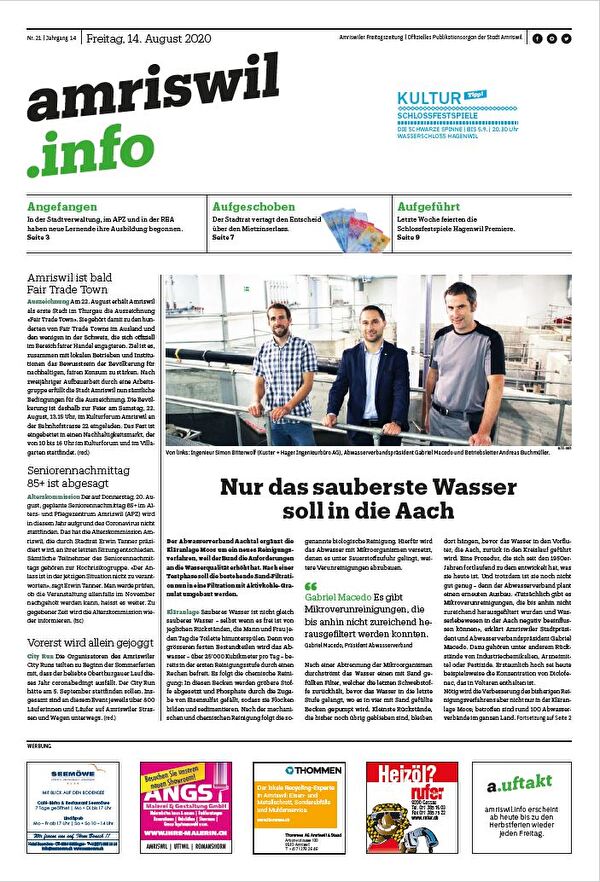 amriswil.info vom 14. August 2020